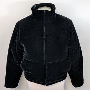 ralph lauren velvet down jacket